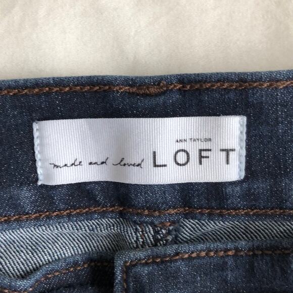 LOFT Skinny Blue Jeans, Size 2 - Picture 2 of 5